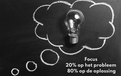 Focus 80% op de oplossing